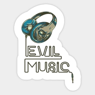 Evil Music Sticker